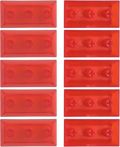 DSA Keycap Blanks Blank Personality Supplement 2U Keycaps 10 Pieces Matte Finish Multiple Colors Keycap Set Mechanical Keyboard Accessory, Transparent Black in Kuwait