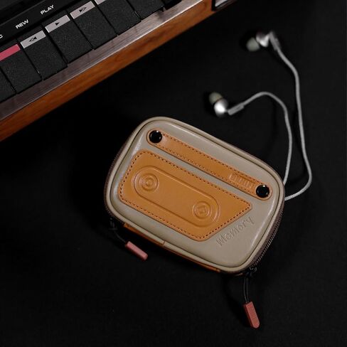 ddHiFi CZ120 كاسيت على غرار سماعات حقيبة للتخزين كيس التخزين الرجعية مناسبة لتخزين كابلات سماعات الأذن in Kuwait