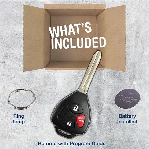 KeylessOption Keyless Entry Remote Car Key Fob Control 3-Button Replacement for 2008 2009 2010 2011 2012 2013 Pontiac Vibe Toyota Corolla Matrix Venza (GQ4-29T, 4D-67 CHIP) in Saudi Arabia