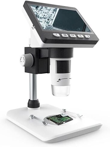 Microscope Kit 1000X 4.3 Inch LCD Microscope HD1080P with Adjustable Bracket Microscope Slides in Kuwait