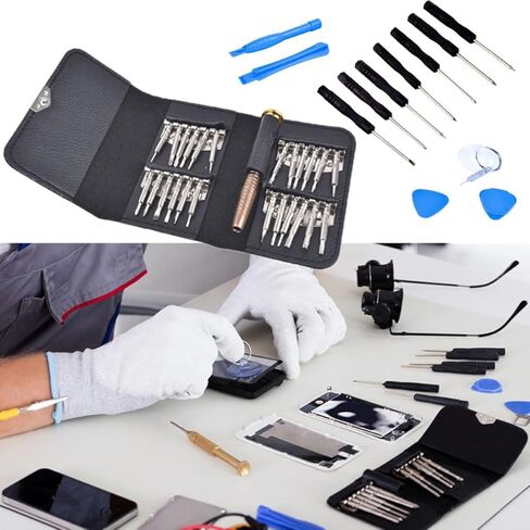 BESPORTBLE 37-pcs Phone Computer Tablet Repair Tool Kit with Precision Screwdrivers and Pry Tools for Electronics Disassembly and Maintenance Random Color in Kuwait