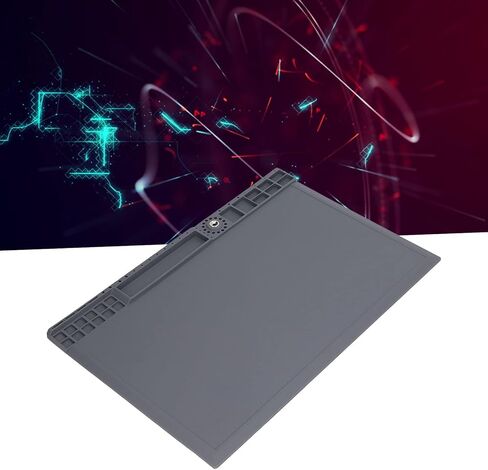 Heat Insulation Soldering Mat, Non Adhesive Silicone Heat Resistants Repair Work Pad Mat with Part Slot for Soldering, Computer, Cell Phone, Watch Repair in Kuwait