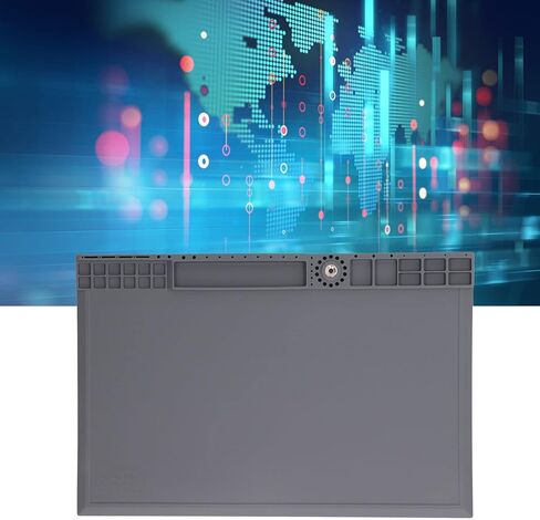 Heat Insulation Soldering Mat, Non Adhesive Silicone Heat Resistants Repair Work Pad Mat with Part Slot for Soldering, Computer, Cell Phone, Watch Repair in Kuwait