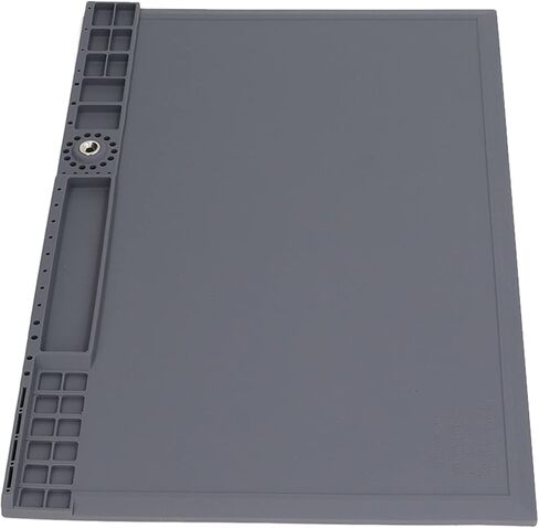 Heat Insulation Soldering Mat, Non Adhesive Silicone Heat Resistants Repair Work Pad Mat with Part Slot for Soldering, Computer, Cell Phone, Watch Repair in Kuwait