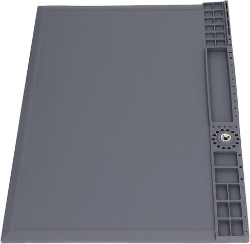 Heat Insulation Soldering Mat, Non Adhesive Silicone Heat Resistants Repair Work Pad Mat with Part Slot for Soldering, Computer, Cell Phone, Watch Repair in Kuwait