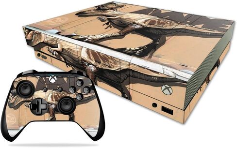 MightySkins Skin Compatible with Microsoft Xbox One X - Street Dino | Protective, Durable, and Unique Vinyl Decal wrap Cover | Easy to Apply, Remove, and Change Styles | Made in The USA in Kuwait
