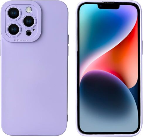 حافظة LOOKSEVEN لهاتف iPhone 14، حافظة خلفية من مطاط السيليكون TPU باللون الأحمر متوافقة مع هاتف iPhone 14 (6.1 بوصة) in Kuwait