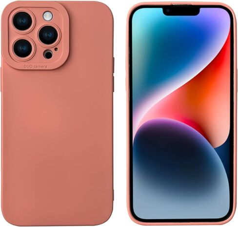 حافظة LOOKSEVEN لهاتف iPhone 14، حافظة خلفية من مطاط السيليكون TPU باللون الأحمر متوافقة مع هاتف iPhone 14 (6.1 بوصة) in Kuwait