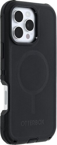 حافظة OtterBox Defender Series MagSafe لهاتف iPhone 16 Pro Max، مقاومة للصدمات، مقاومة للسقوط، متينة للغاية، حافظة واقية، تم اختبارها 7X وفقًا للمعايير العسكرية، أسود، عبوة غير مخصصة للبيع بالتجزئة in Kuwait
