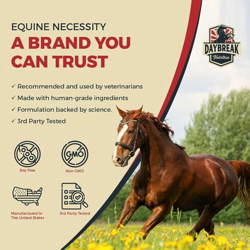 8 in 1 Maximum Strength Equine Joint Supplement - Joint Supplement for Horses - Glucosamine, MSM, Chondroitin, Turmeric, Hyaluronic Acid, Manganese, & Boswelia - 964g (30 Servings) in Saudi Arabia
