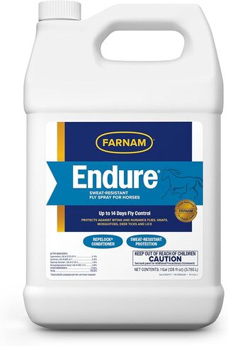 Farnam Endure Sweat-Resistant Horse Fly Spray, Kills, Repels, Protects, 32 Ounces, Quart Spray in Kuwait