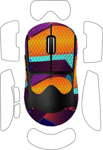 شريط قبضة مضاد للانزلاق للماوس اللاسلكي Logitech G PRO X Superlight 2 DEX، ملصقات قبضة ناعمة الملمس مقاومة للعرق من ZBAGUG، جلد مقاوم للخدش وقابل للإزالة وغير متبقي، برتقالي in Kuwait