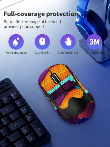 شريط قبضة مضاد للانزلاق للماوس اللاسلكي Logitech G PRO X Superlight 2 DEX، ملصقات قبضة ناعمة الملمس مقاومة للعرق من ZBAGUG، جلد مقاوم للخدش وقابل للإزالة وغير متبقي، برتقالي in Kuwait