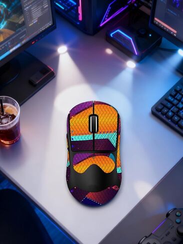 شريط قبضة مضاد للانزلاق للماوس اللاسلكي Logitech G PRO X Superlight 2 DEX، ملصقات قبضة ناعمة الملمس مقاومة للعرق من ZBAGUG، جلد مقاوم للخدش وقابل للإزالة وغير متبقي، برتقالي in Kuwait