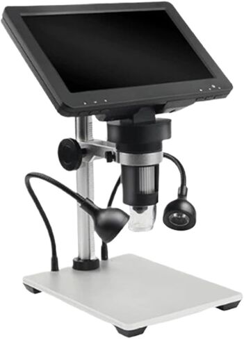 USB Microscope, Microscope 1200X 7 LCD Display Digital LED Video with Metal Lifting Stand Repair in Kuwait