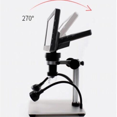 USB Microscope, Microscope 1200X 7 LCD Display Digital LED Video with Metal Lifting Stand Repair in Kuwait