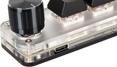 لوحة مفاتيح ماكرو SUNGOOYUE ذات 3 مفاتيح مع مقبض دوار - لوحة مفاتيح USB صغيرة مريحة للكمبيوتر المكتبي، لوحة مفاتيح ميكانيكية حمراء قابلة للبرمجة للألعاب والبث والاستخدام المكتبي in Kuwait