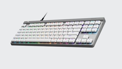 Logitech G515 TKL Wired Low Profile Gaming Keyboard - White (Renewed) in Kuwait