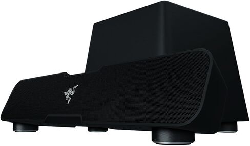 Razer Leviathan: صوت محيطي Dolby 5.1 - تقنية Bluetooth aptX - مضخم صوت قوي مخصص لباس غامر عميق - شريط صوت لألعاب الكمبيوتر والموسيقى (متجدد) in Kuwait