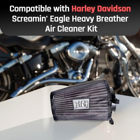مرشحات مرشحات ما قبل المرشح F226K متوافق مع Harley Davidson Sreamin 'Eagle Heavy Rain Rain Sock in Kuwait
