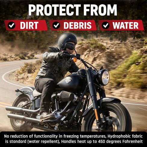مرشحات مرشحات ما قبل المرشح F226K متوافق مع Harley Davidson Sreamin 'Eagle Heavy Rain Rain Sock in Kuwait