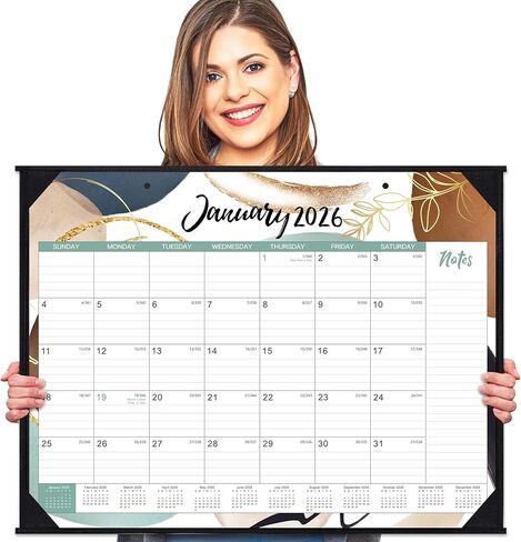 2024-2025 Desk Calendar - 24 Months Monthly Calendar 2024-2025, Mar. 2024 - Dec. 2025, Magnetic Desk Fridge Calendar 2024-2025, Square 10" x 10" in Saudi Arabia