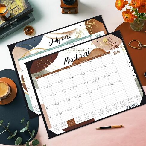 2024-2025 Desk Calendar - 24 Months Monthly Calendar 2024-2025, Mar. 2024 - Dec. 2025, Magnetic Desk Fridge Calendar 2024-2025, Square 10" x 10" in Saudi Arabia