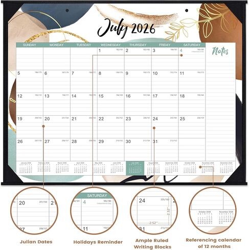 2024-2025 Desk Calendar - 24 Months Monthly Calendar 2024-2025, Mar. 2024 - Dec. 2025, Magnetic Desk Fridge Calendar 2024-2025, Square 10" x 10" in Saudi Arabia