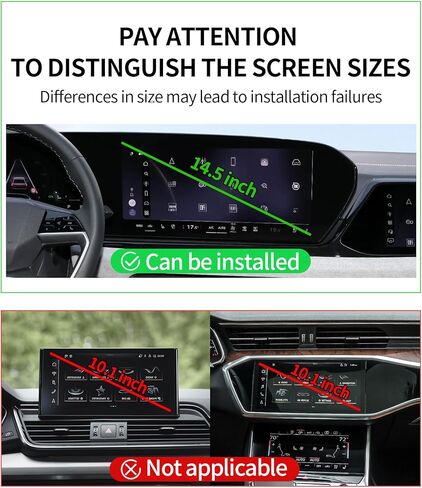 حامل هاتف السيارة لـ 2025-2026 Q5/SQ5/A5/SQ6 e-tron/Q6L e-tron 2026 Audi A6/A6 Allroad/S6/S5 ملحقات شاشة 14.5 بوصة مشبك ثابت، حامل هاتف يدور 360 درجة متوافق مع MagSafe in Kuwait