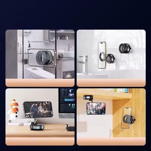 Magnetic Phone Mount for Car, Universal Suction Phone Holder 360 Adjustable for Dashboard, Windshield, Mirror and Desk, All Smartphones in Kuwait