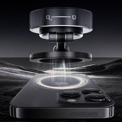 Magnetic Phone Mount for Car, Universal Suction Phone Holder 360 Adjustable for Dashboard, Windshield, Mirror and Desk, All Smartphones in Kuwait