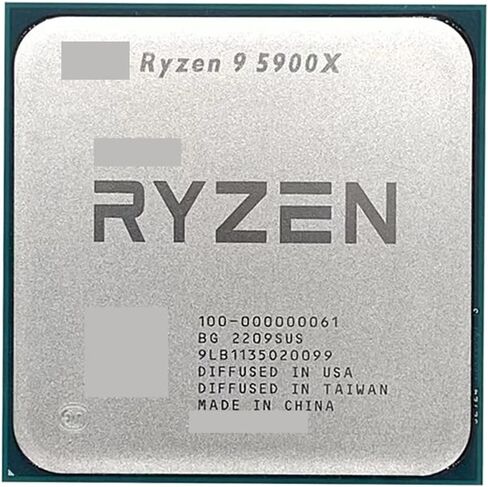 R 9 5900X R9 3.7 GHz Prosesor CPU 24-Thread Dua Belas c 7NM L3 = 64M 100-000000061 Soket AM4 Tanpa Kipas in Kuwait