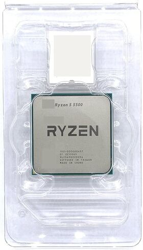 معالج R 5 5500 R5 3.6 جيجا هرتز وحدة المعالجة المركزية Enam Inti Dua Belas Benang 7NM 65W L3 = 16M 100-000000457 Soket AM4 مع بطاريات معلقة in Kuwait