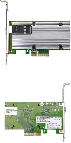 بطاقة شبكة بمنفذ بصري واحد 25 جيجا PCIE-3.0 X4 فتحة تدعم مقهى الإنترنت بدون أقراص PXE متوافق مع MCX4111A-ACAT 5G بطاقة شبكة بمنفذ واحد in Kuwait