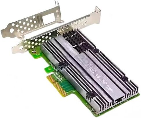 بطاقة شبكة بمنفذ بصري واحد 25 جيجا PCIE-3.0 X4 فتحة تدعم مقهى الإنترنت بدون أقراص PXE متوافق مع MCX4111A-ACAT 5G بطاقة شبكة بمنفذ واحد in Kuwait
