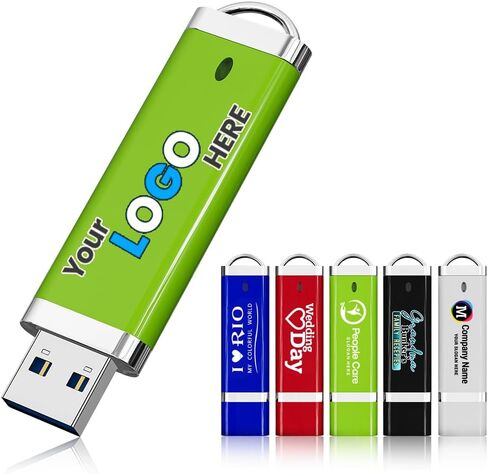 محرك أقراص فلاش USB 2.0 ترويجي مخصص سعة 8 جيجابايت و10 قطع، محركات أقراص صغيرة مخصصة مجمعة، محفورة أو مطبوعة النص والشعار الخاص بك على أعواد الذاكرة مزدوجة الجوانب للمكتب/المدرسة/الشركة/التصوير الفوتوغرافي in Kuwait