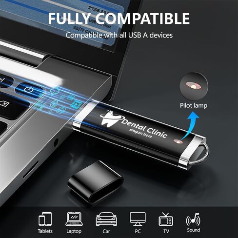 محرك أقراص فلاش USB 2.0 ترويجي مخصص سعة 8 جيجابايت و10 قطع، محركات أقراص صغيرة مخصصة مجمعة، محفورة أو مطبوعة النص والشعار الخاص بك على أعواد الذاكرة مزدوجة الجوانب للمكتب/المدرسة/الشركة/التصوير الفوتوغرافي in Kuwait