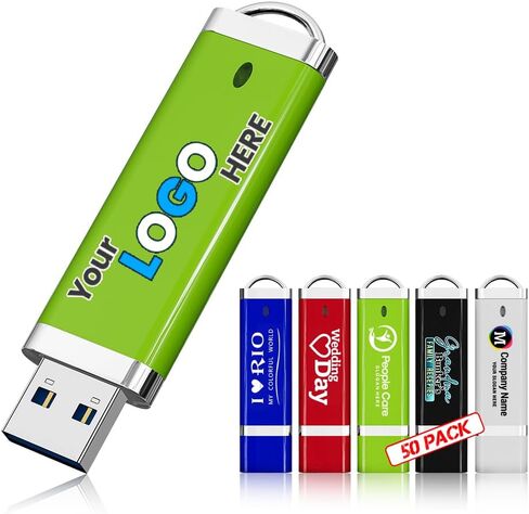 محرك أقراص فلاش USB 2.0 ترويجي مخصص سعة 8 جيجابايت و10 قطع، محركات أقراص صغيرة مخصصة مجمعة، محفورة أو مطبوعة النص والشعار الخاص بك على أعواد الذاكرة مزدوجة الجوانب للمكتب/المدرسة/الشركة/التصوير الفوتوغرافي in Kuwait