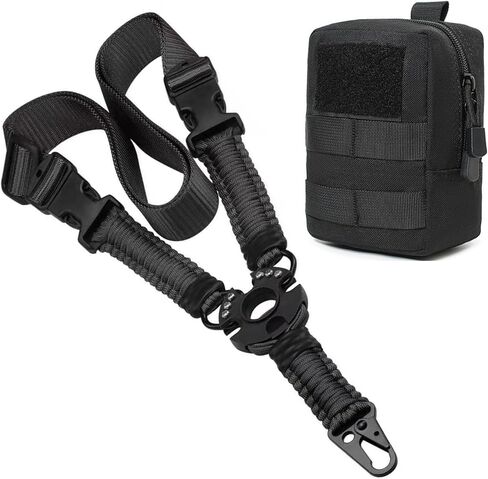 Molle Pouches Compact Water-Resistant EDC Pouch Sling Black in Kuwait