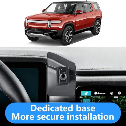 حامل هاتف السيارة لـ Rivian R1S R1T 2022 2023 2024 2025 2026 ملحقات السيارات الداخلية أفضل الهواتف المحمولة جبل الهاتف المحمول مهد المحمول شحن الملاحة قوس حامل الشاشة الملحقات in Kuwait