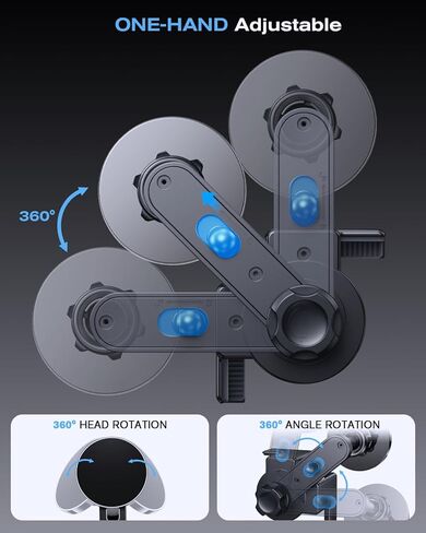 Magnetic Phone Holder Compatible with 2021-2026 Ford Mustang Mache 15.5 Inch, Screen-Friendly for MagSafe Magnetic Car Dash 360° Adjustable Phone Holder in Kuwait