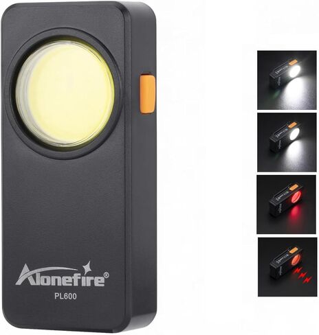 ALONEFIRE PL600 COB كليب على ضوء التمريض حر اليدين شارة ضوء للتحول الليلي الرعاية الصحية USB C قابلة للشحن in Kuwait