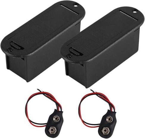 9V Battery Box Case Holder for Active Guitar Bass Pickup (Pack of 2) in Kuwait