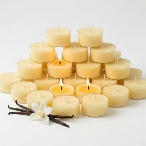 Cumpkin Cinnamon شموع Tealight المعطرة-14 حزمة ، شمع نخيل نقي 100 ٪ ، حرق لمدة 6 ساعات ، شموع برتقالية معطرة على ديكور الخريف ، عيد الشكر ، عيد الهالوين ، الأجواء المريحة in Kuwait