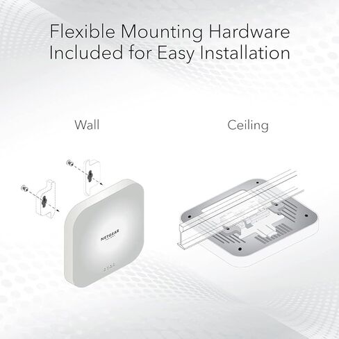 نقطة الوصول اللاسلكية المُدارة من NETGEAR Cloud (WAX620PA) - سرعة WiFi 6 ثنائية النطاق AX3600 | ما يصل إلى 256 جهاز عميل | 802.11ax | انسايت الإدارة عن بعد | محول تيار متردد يعمل بالطاقة PoE+ أو مضمن (متجدد) in Kuwait