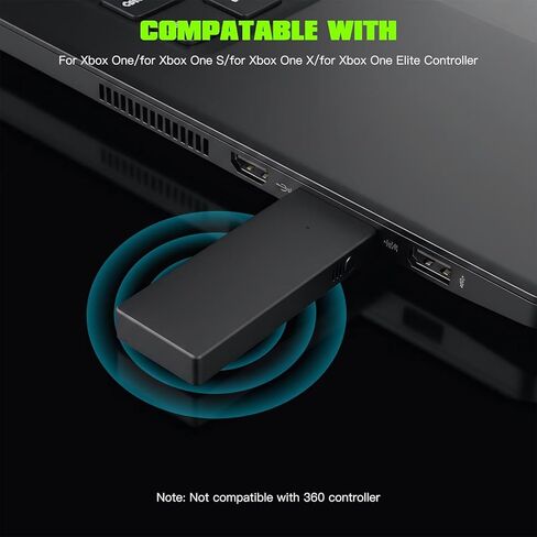 Wireless Gaming Adapter for Xbox One Controllers - Connect to Windows PC, Laptop, or Tablet in Kuwait