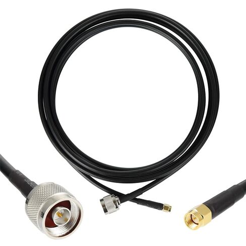 10ft N Male to SMA Male Cable, SMA to N Cable 50 ohm Ultra Low Loss KMR240 Coaxial Cable for WiFi Router, GPS Receiver, Antenna, Signal Booster Use in Saudi Arabia
