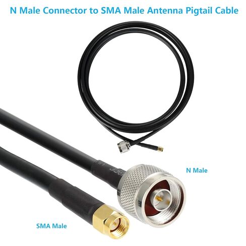 10ft N Male to SMA Male Cable, SMA to N Cable 50 ohm Ultra Low Loss KMR240 Coaxial Cable for WiFi Router, GPS Receiver, Antenna, Signal Booster Use in Saudi Arabia