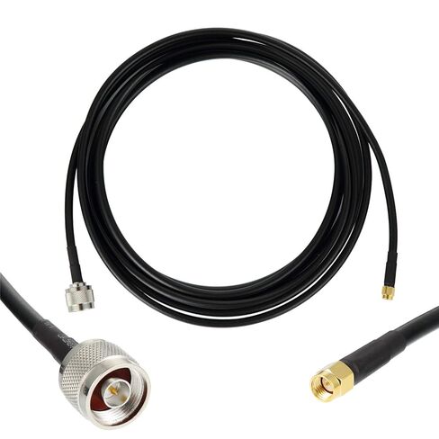 10ft N Male to SMA Male Cable, SMA to N Cable 50 ohm Ultra Low Loss KMR240 Coaxial Cable for WiFi Router, GPS Receiver, Antenna, Signal Booster Use in Saudi Arabia