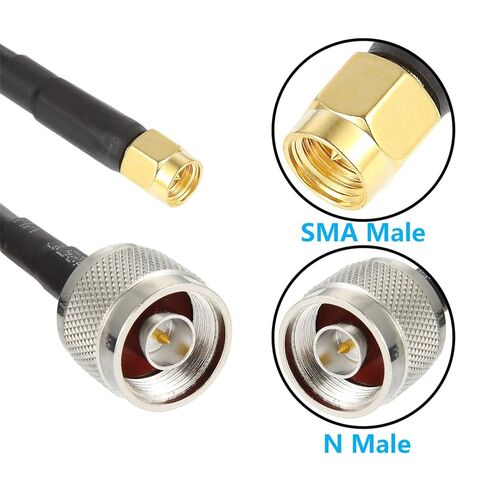 10ft N Male to SMA Male Cable, SMA to N Cable 50 ohm Ultra Low Loss KMR240 Coaxial Cable for WiFi Router, GPS Receiver, Antenna, Signal Booster Use in Saudi Arabia